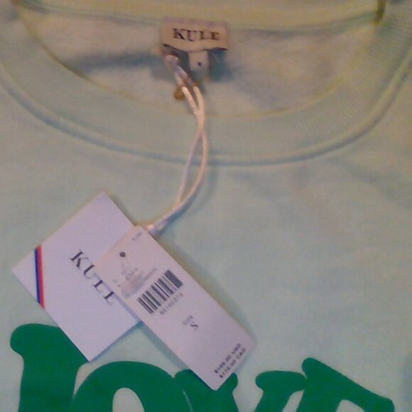 Brand New Women's KULE Oversized 70's Love Sweatshirt - Picture 10 of 12